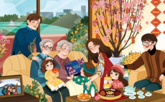 Bộ tranh “ước mong cha mẹ ngày Tết” làm nao lòng những người con