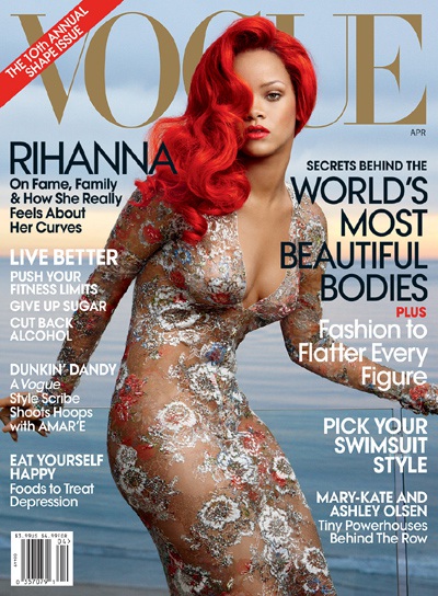 Rihanna khoe dáng trên Vogue - 1