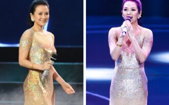 Chương Tử Di xinh đẹp với váy lấp lánh