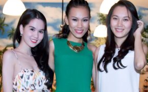 Ngọc Trinh giản dị tới mừng Diệu Huyền