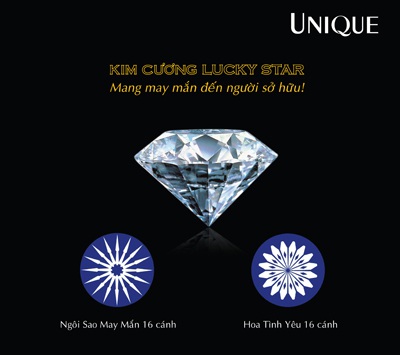 Cảm nhận vẻ đẹp chiếu sáng, lấp lánh, rực lửa Kim Cương LUCKY STAR của UNIQUE - 1