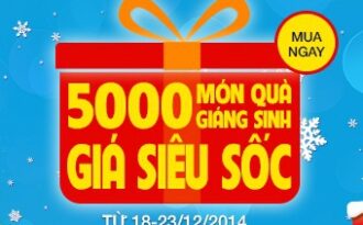 5.000 món quà Giáng sinh giá siêu sốc từ Muachung.vn
