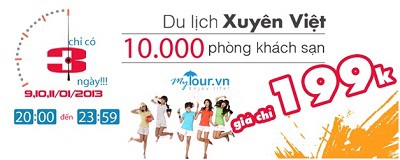 Du lịch xuyên Việt chỉ với 199.000 đồng