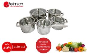 Nồi chảo inox Elmich – quà Tết sang trọng, chất lượng và nhiều ưu đãi