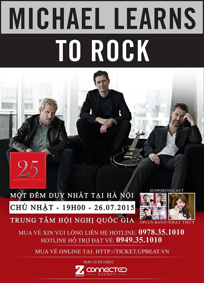 Ban nhạc Michael Learns To Rock sắp biểu diễn tại VN