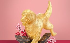 Tinh xảo đường nét Á Đông trong bộ sưu tập linh khuyển mạ vàng