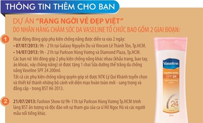 Sự kiện thời trang đặc biệt này còn có sự tham gia của Á hậu Ngọc Oanh, nhóm nhạc V-Music