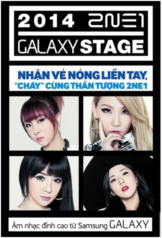 Fan K-Pop sôi sục tìm vé 2NE1 Galaxy Stage