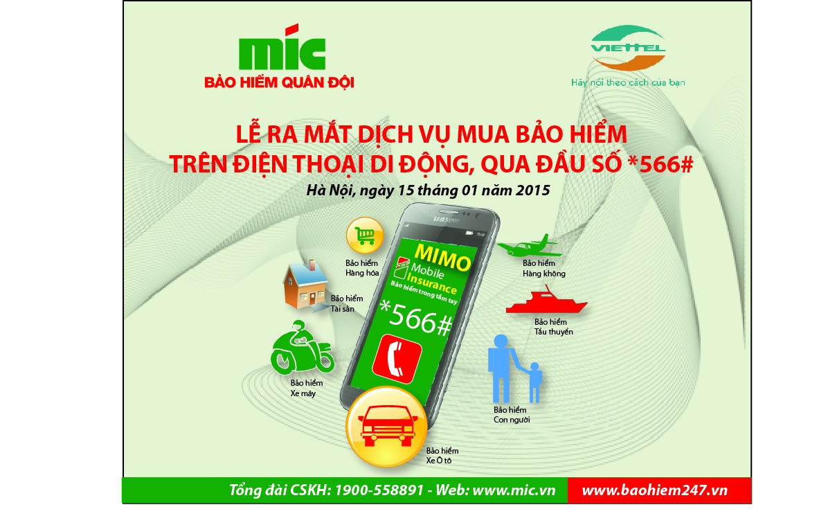 Ra mắt dịch vụ “Mua bảo hiểm trên điện thoại di động” MIMO