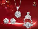 PNJ dành tặng khách hàng bộ trang sức kim cương 150 triệu đồng