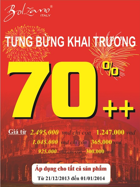 Trong thời gian khai trương (