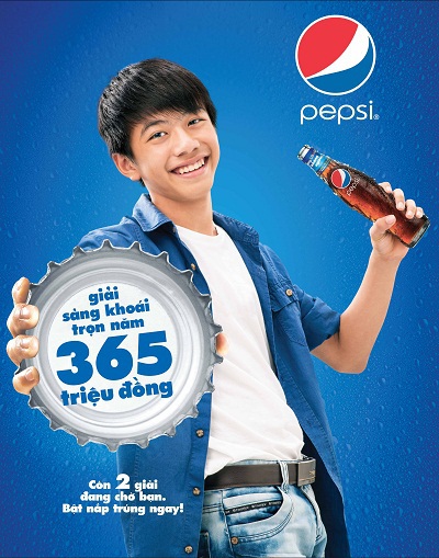 Uống Pepsi trúng 365 triệu đồng