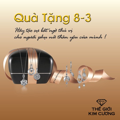 Thế giới kim cương ưu đãi 8/3