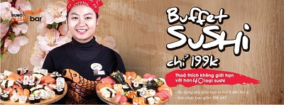 Đa dạng Sushi với Sumo Sushibar