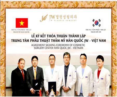 Hợp tác Trung Tâm Phẫu Thuật Thẩm Mỹ Hàn Quốc Và Bv JW Hàn Quốc