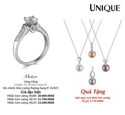 UNIQUE giới thiệu BST Nhẫn kim cương mới nhất 2010 