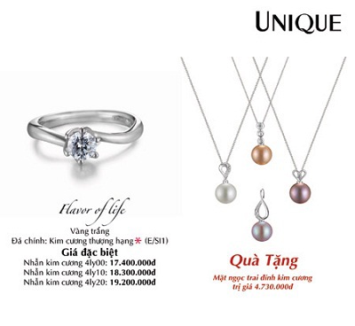 UNIQUE giới thiệu BST Nhẫn kim cương mới nhất 2010 