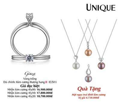 UNIQUE giới thiệu BST Nhẫn kim cương mới nhất 2010 