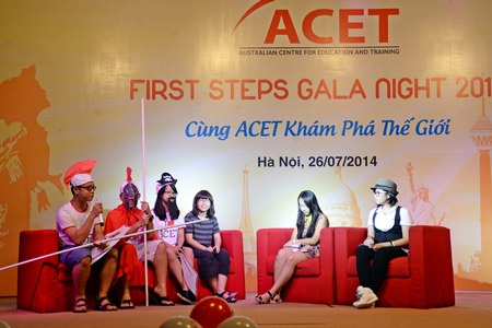 Phần talk show ấn tượng đến từ lớp First Steps 5A.