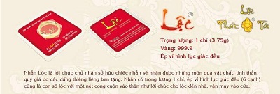 Mua nhẫn lộc phát tài - nhận tiền lì xì ngay