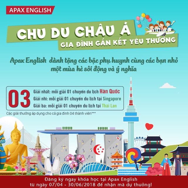  Cơ hội tận hưởng mùa hè ý nghĩa bên gia đình cùng Apax English 