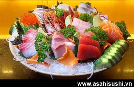 Sashimi tổng hợp thanh mát