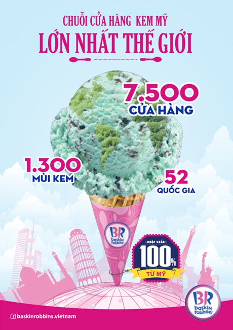 Baskin Robbins khai trương cửa hàng thứ 2 tại Hà Nội