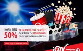 Thỏa thích xem phim bom tấn với ưu đãi hoàn tiền 50%