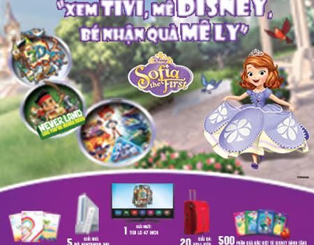 Xem Tivi, mê Disney, bé nhận quà mê ly