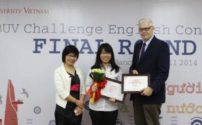 Nữ sinh Kim Liên đăng quang cuộc thi Hùng biện tiếng Anh BUV