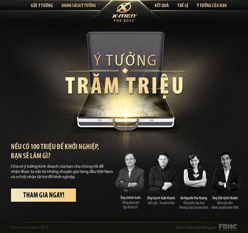 Cuộc thi “Ý tưởng trăm triệu” từ 17/6 - 31/7/2015