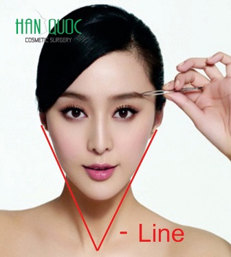 Hình minh họa khuôn mặt V line