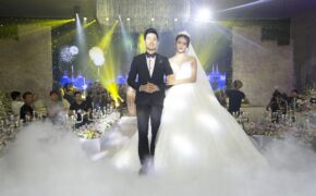 Trương Mỹ Nhân và Nguyễn Phi Hùng đẹp đôi trong sự kiện khai trương Queen Plaza Luxury