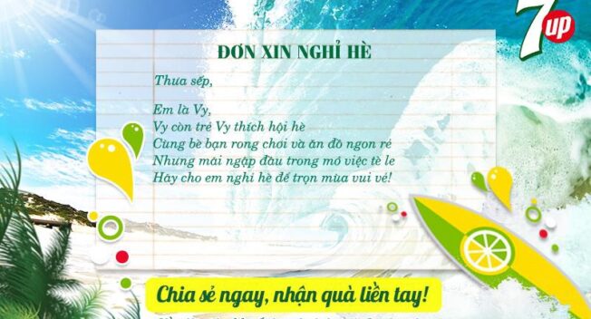 Bộ đơn xin nghỉ hè bá đạo đang làm xôn xao giới văn phòng trẻ