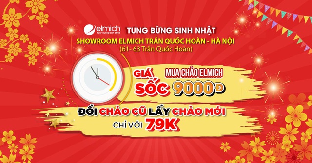 Rất nhiều sản phẩm được khuyến mãi bởi thương hiệu Elmich, kèm theo các chương trình thú vị nhân dịp sinh nhật showroom.