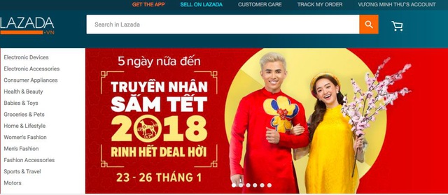 Lazada đang triển khai chương trình “Truyền nhân sắm tết, rinh hết deal hời”