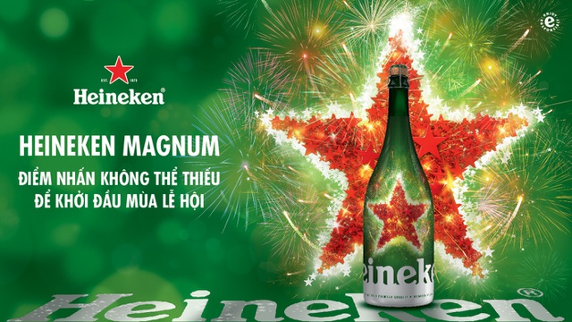 Heineken Magnum với sự sang trọng, tinh tế đến từng chi tiết nhỏ nhất sẽ mang đến trải nghiệm đẳng cấp, sành điệu cho người hâm mộ.