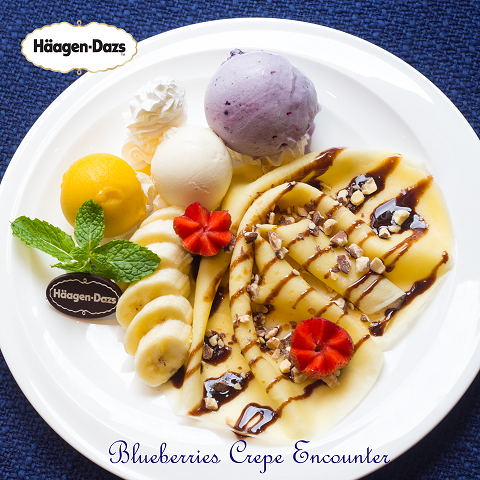 Vị kem Blueberries & Cream siêu cao cấp của Häagen-Dazs.