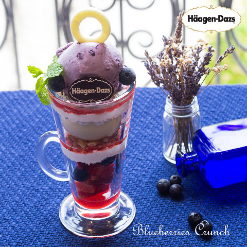 Vị kem Blueberries & Cream siêu cao cấp của Häagen-Dazs.