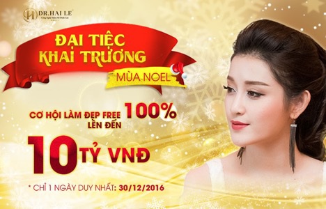 Cơ hội làm đẹp miễn phí 100% dành cho khách hàng tham dự khai trương.