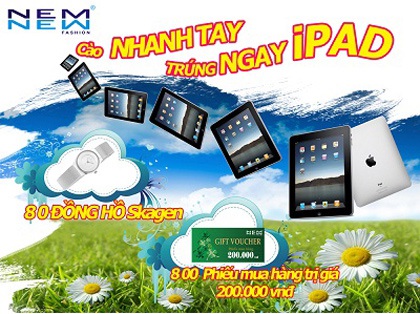 Thời trang NEM: “Cào nhanh tay - trúng ngay iPad”! - 1