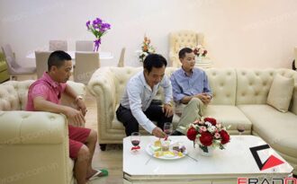 Quang Tèo, Bình Trọng rủ nhau đi dự khai trương nội thất Erado