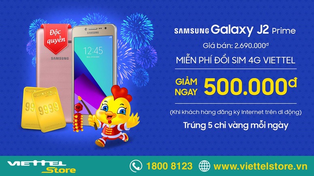 Smartphone 4G Galaxy J2 Prime giá rẻ - 1