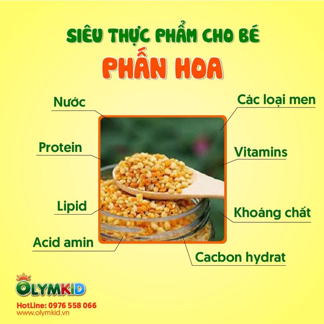 Phấn hoa - “siêu thực phẩm” giúp bé ăn ngon, tiêu hóa tốt - 1