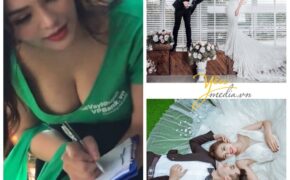 Lộ ảnh chụp cưới cực đẹp của “mỹ nữ” tư vấn cho bác bán bưởi?