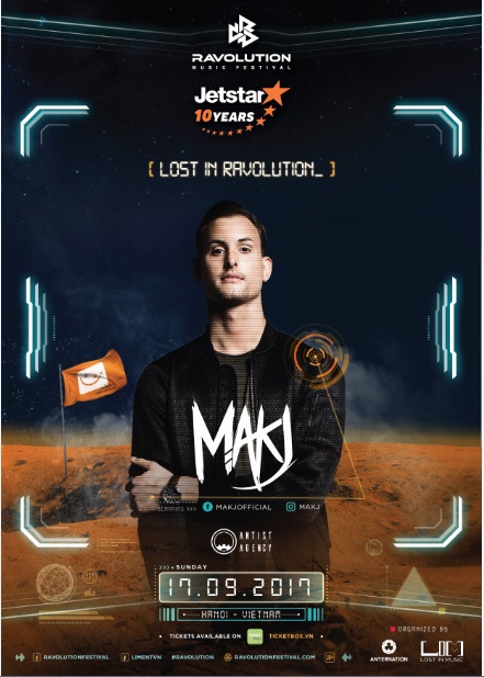 Makj – DJ quốc tế thứ 3 sẽ xuất hiện trong RMFbyJETSTAR
