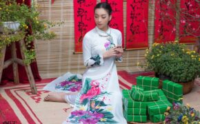 Diện áo dài tôn dáng đón Xuân sang