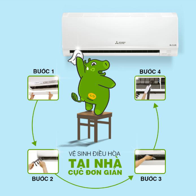 Các thao tác vệ sinh cho máy lạnh đơn giản có thể thực hiện tại nhà