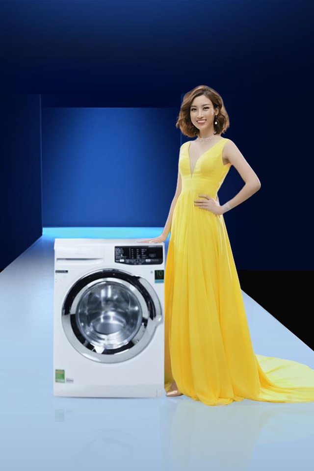  Để theo đuổi phong cách “Tiện mà sang, sang mà tiện”, Hoa Hậu Đỗ Mỹ Linh lựa chọn Máy giặt Electrolux Ultimate Care™ 500 đồng hành cùng mình. 