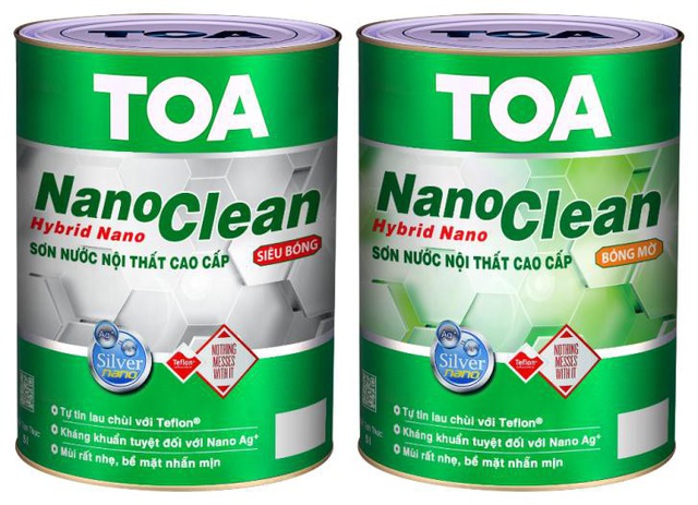 TOA NanoClean có cả hai bề mặt siêu bóng, bóng mờ đáp ứng nhu cầu khách hàng